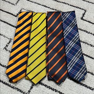 Stylish Men's Striped and Plaid Ties Set